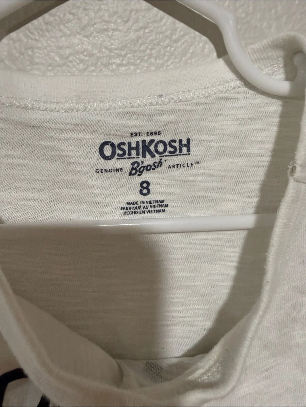 OshKosh B’hosh Kid’s “Taste Buds” T-Shirt Burger Fries Size 8